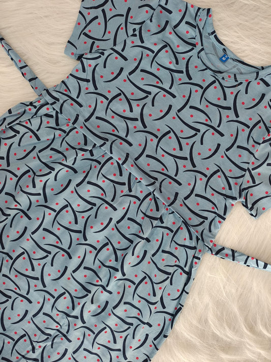 NAVY SWIRL DOT | NORMAL