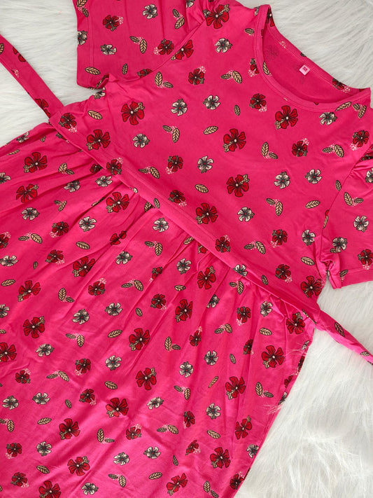 BRIGHT PINK FLORAL | PUFF