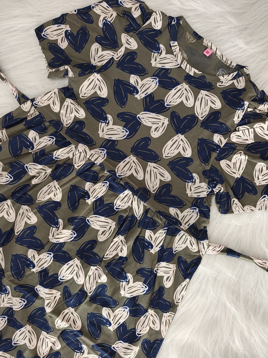 SKETCH HEART BLUE | PUFF