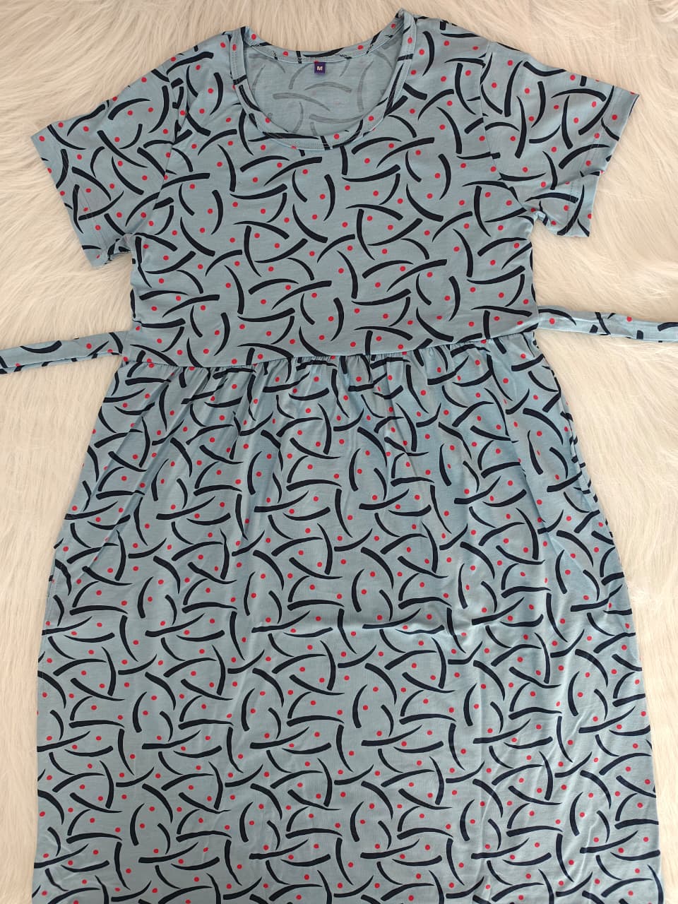 NAVY SWIRL DOT | CASUAL