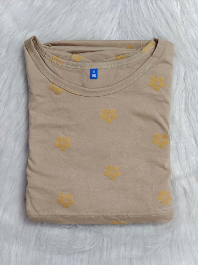 BEIGE GLITTERY DAISY | NORMAL