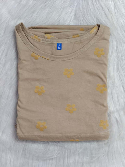 BEIGE GLITTERY DAISY | NORMAL