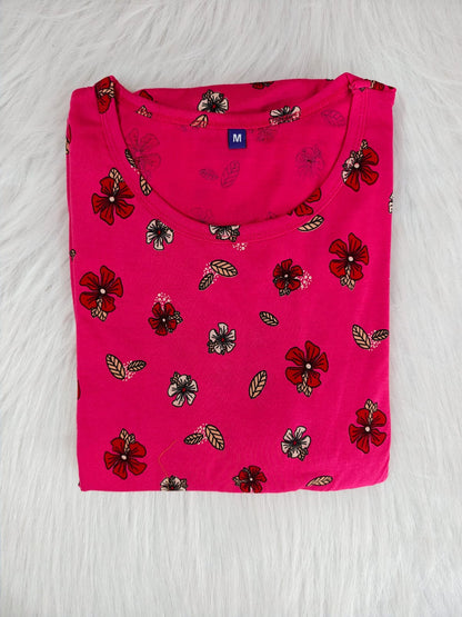 BRIGHT PINK FLORAL | CASUAL