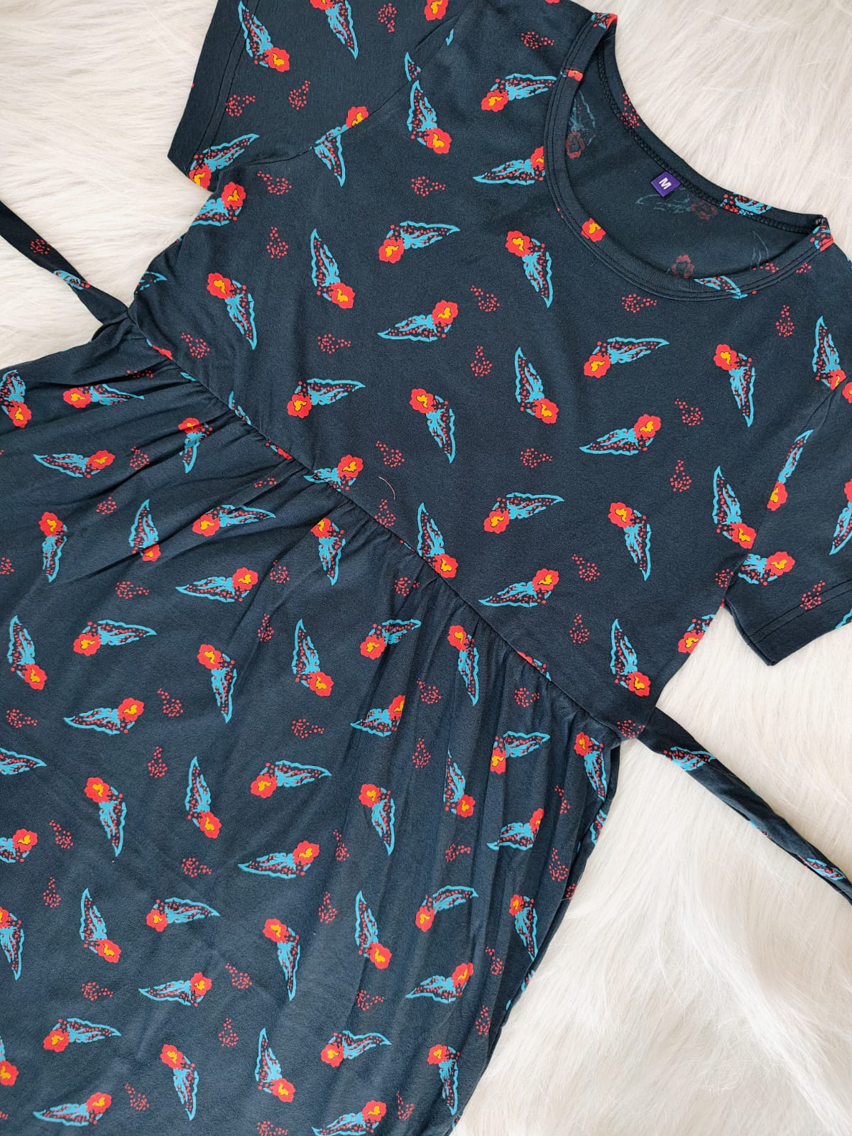 TURQUOISE BLUE FLORAL | CASUAL