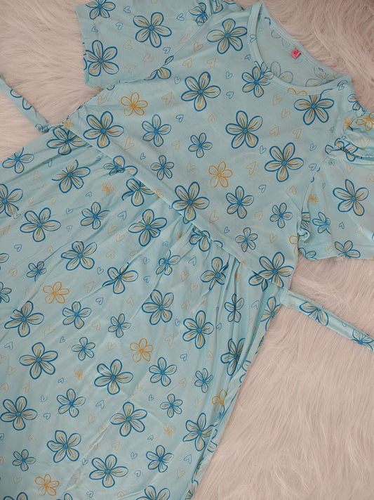 SKY BLUE DAISY HEART | PUFF