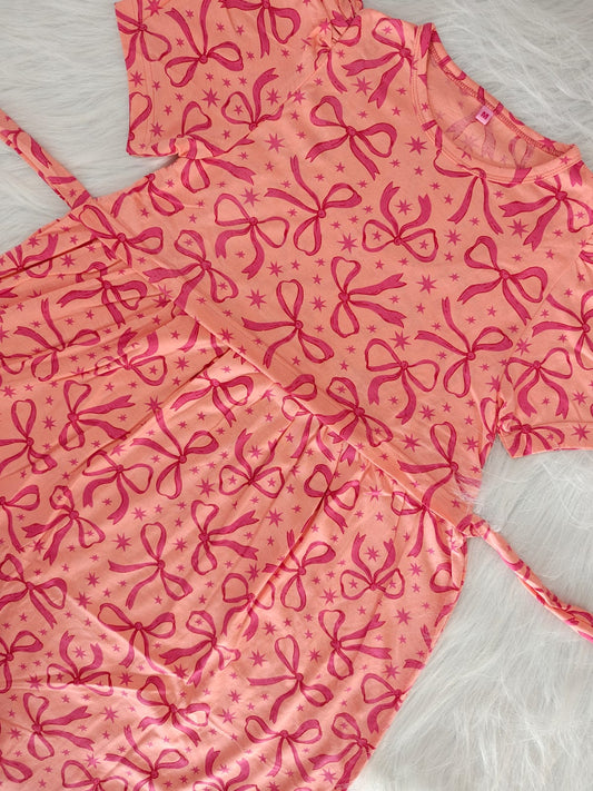 PEACH RIBBON STAR | PUFF