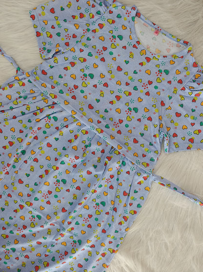 BLUE MULTI HEART | PUFF