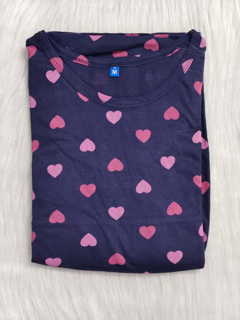 NAVY PINK HEART | NORMAL