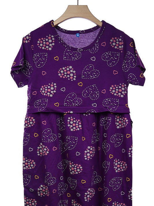 PURPLE FLORAL HEART | NORMAL