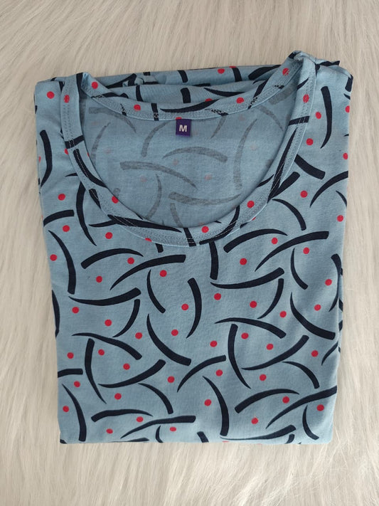 NAVY SWIRL DOT | CASUAL