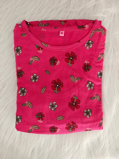 BRIGHT PINK FLORAL | PUFF