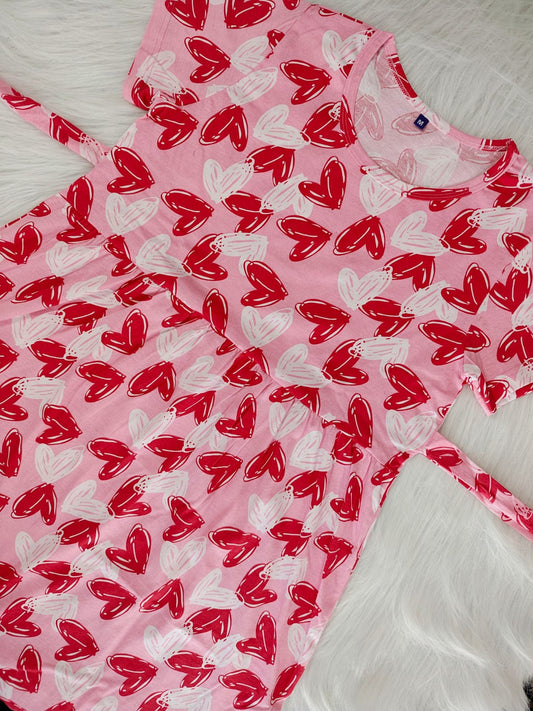 SKETCH HEART PINK | CASUAL