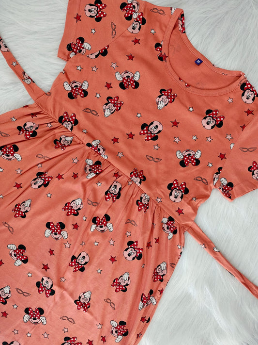 PEACH MINNIE MOUSE | CASUAL