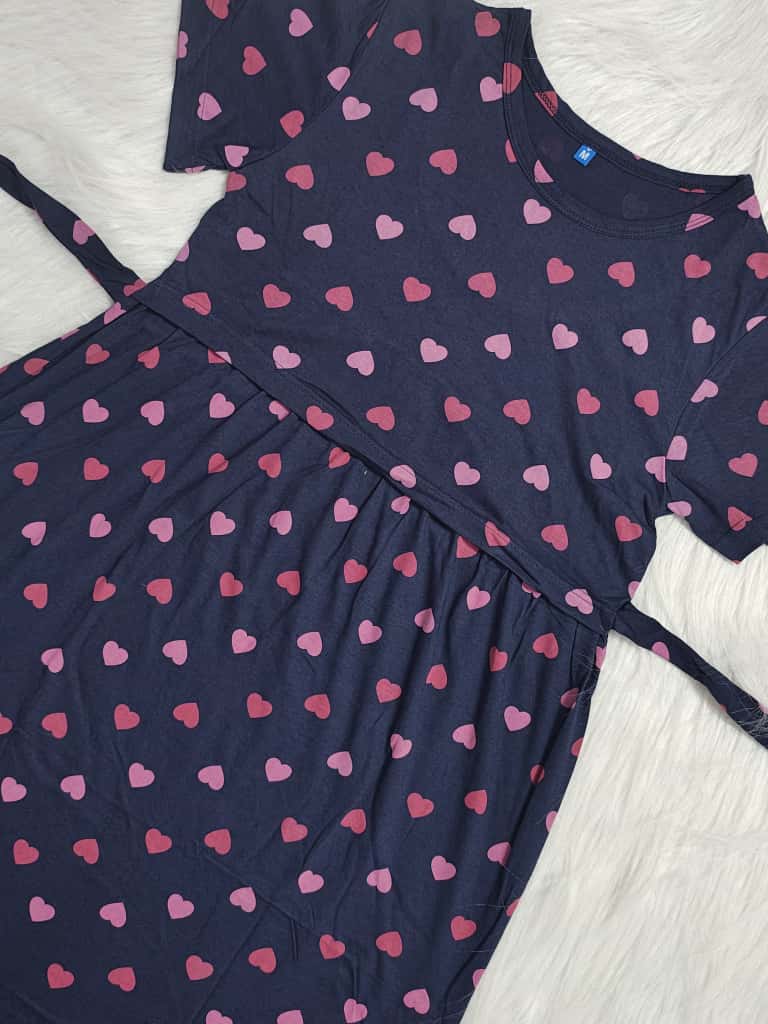 NAVY PINK HEART | NORMAL