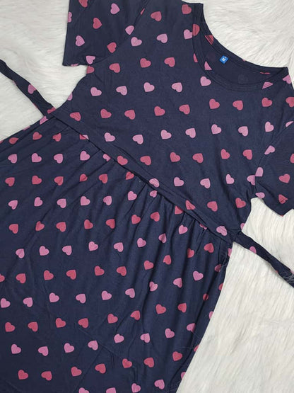 NAVY PINK HEART | NORMAL