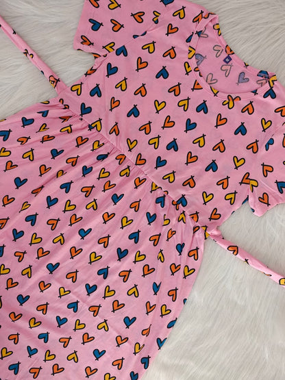 PINK OUTLINE HEART | CASUAL