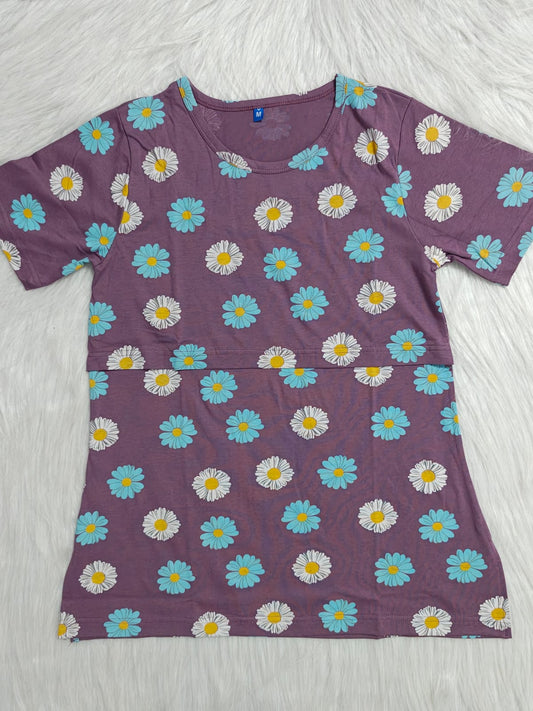 DUSKY LAVENDER FLORAL | FEEDING TEES
