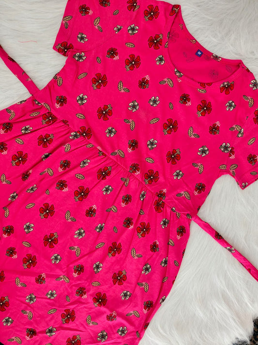 BRIGHT PINK FLORAL | CASUAL