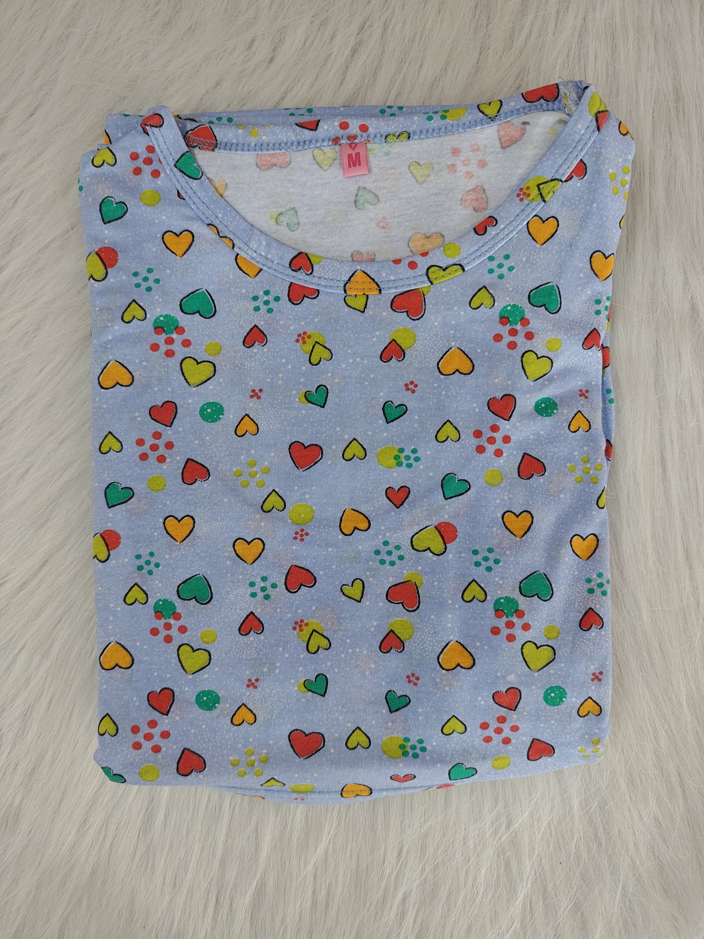 BLUE MULTI HEART | PUFF