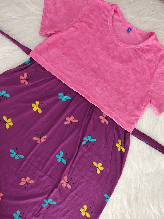 DAISY PINK & PURPLE BUTTERFLY | DUAL