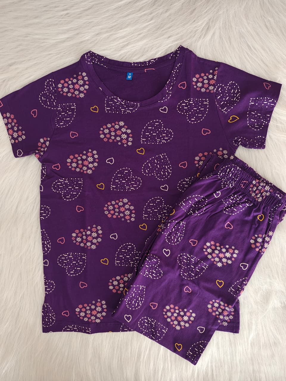 PURPLE FLORAL HEART | CO-ORD