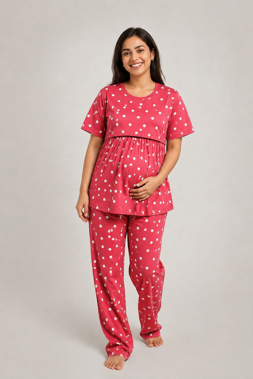 RED POLKA | PEPLUM