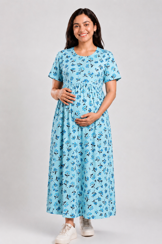 AQUA BLUE FLORAL | NORMAL