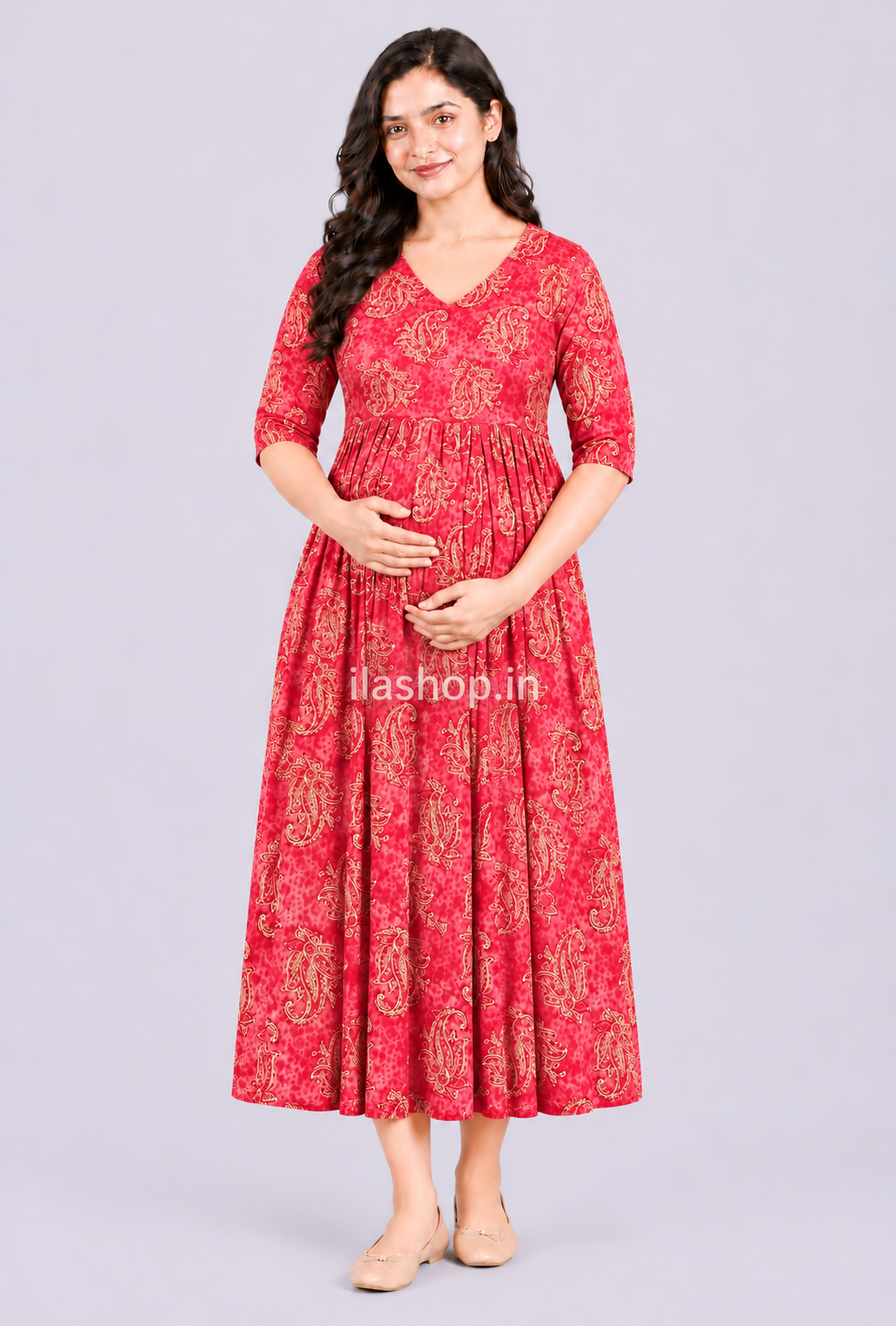 ROSE PINK PAISLEY | ZIPPER