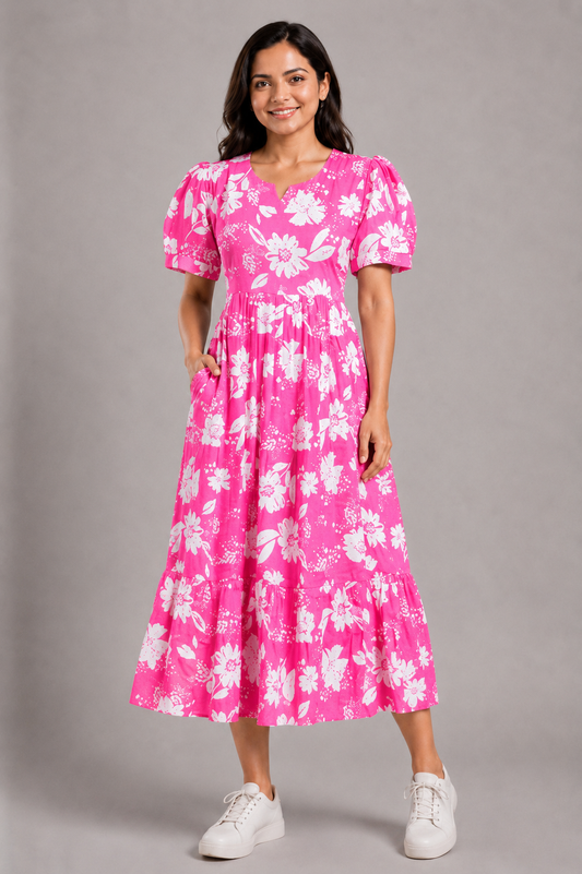 BUBBLEGUM FLORAL | MAXI
