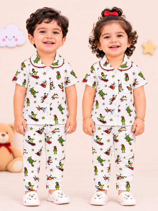JOLLY CHRISTMAS | KID BUTTON CO-ORD