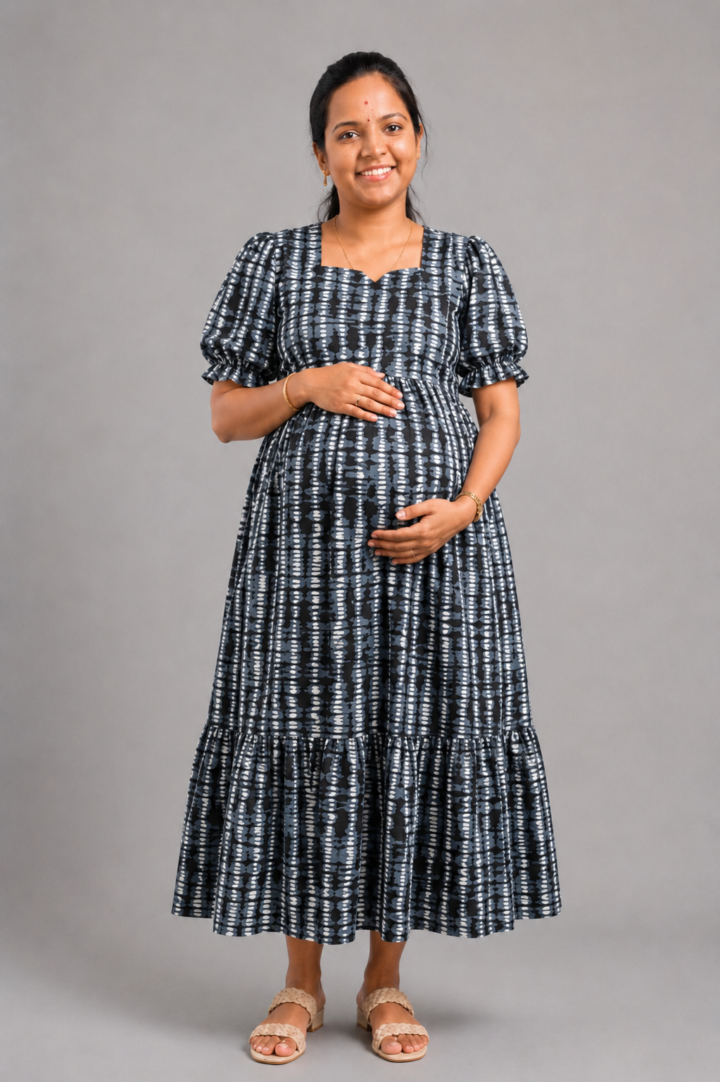 GREY LINE DOTS| ZIPPER