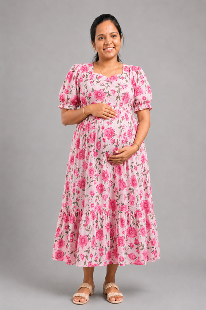 WHITE PINK FLORA | ZIPPER