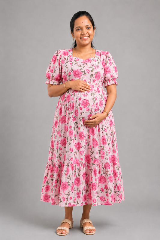 WHITE PINK FLORA | ZIPPER