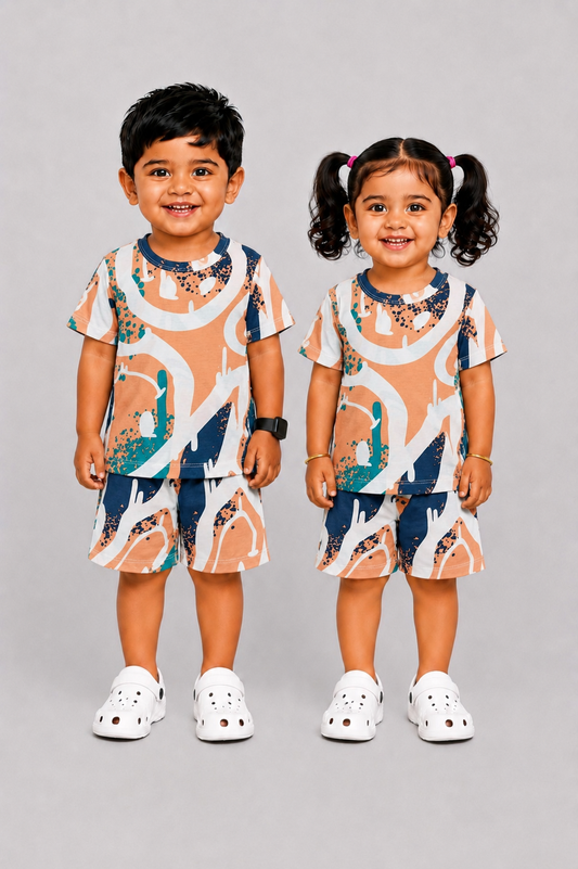 CORAL SPLASH| KID CO-ORD