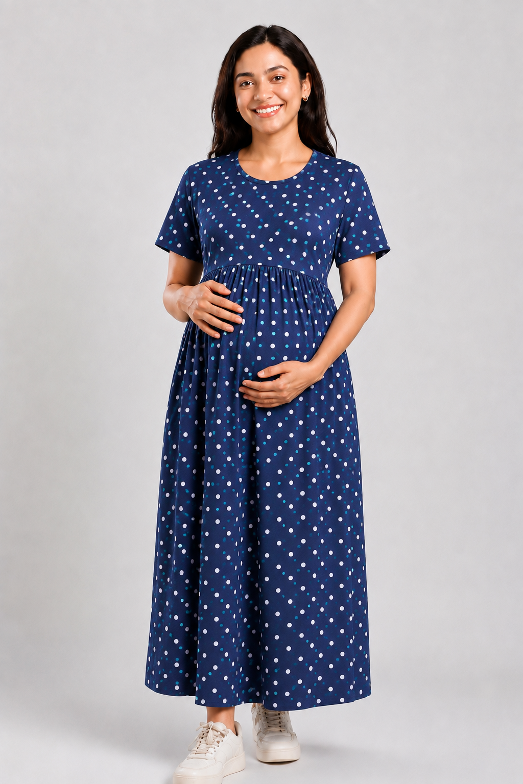 NAVY MULTI POLKA | NORMAL