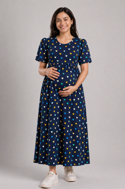 NAVY MULTI VALENTINE | PUFF