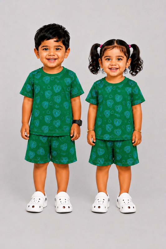 GREEN VALENTINE | KID CO-ORD