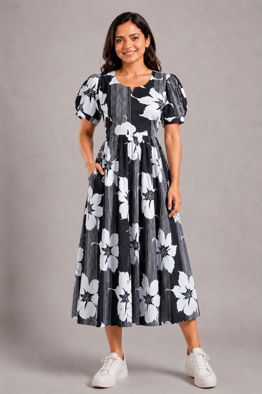 SHADOW FLORAL | MAXI
