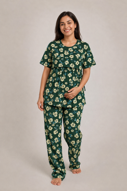 OLIVE PINE BLOOM | PEPLUM