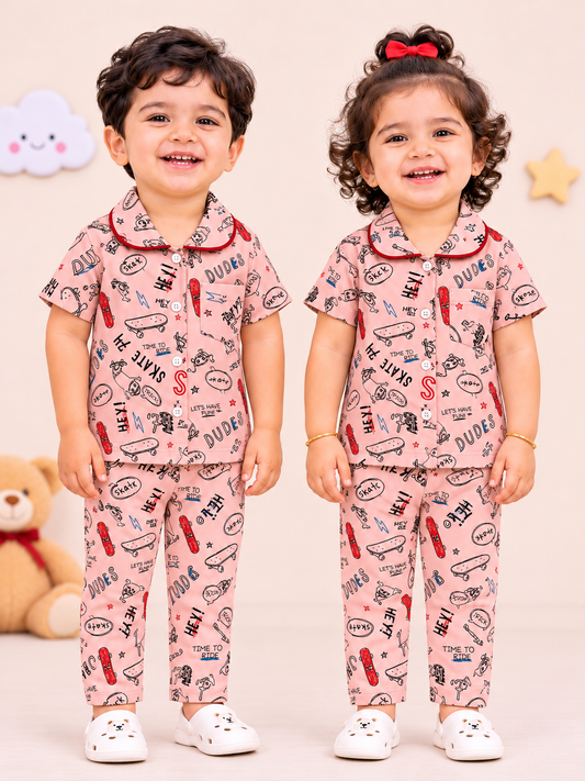 TIME TO RIDE | KID BUTTON CO-ORD