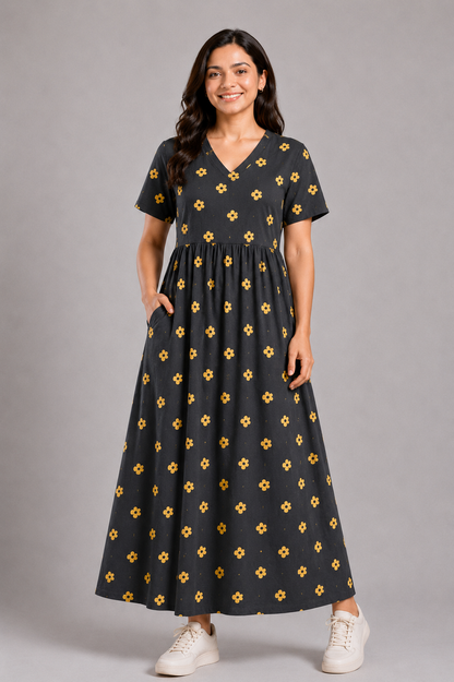 BLACK GOLDEN DAISY | CASUAL
