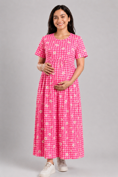 PINK DAISY CHECKS | NORMAL