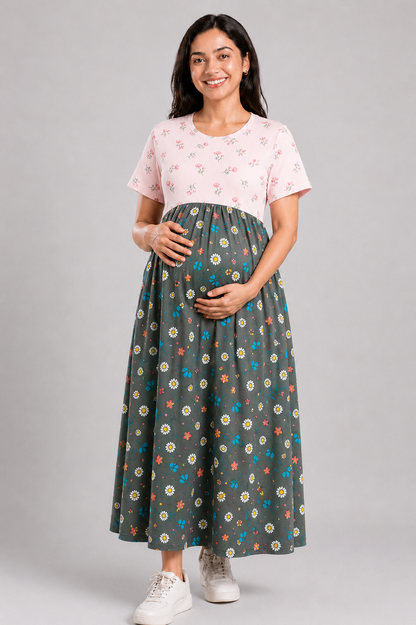 PINK ROSE & OLIVE DAISY | DUAL