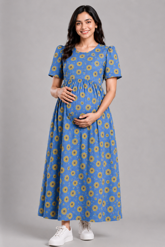 SKY BLUE SUNFLOWER | PUFF