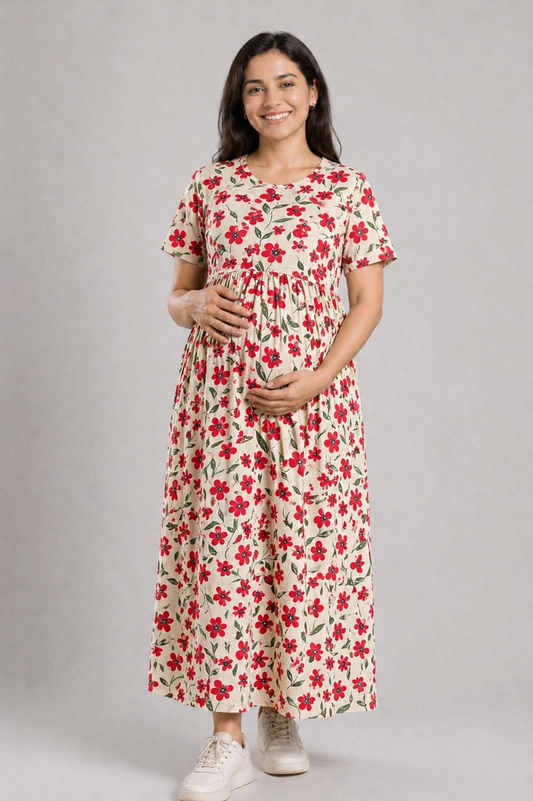 CREAMY RED FLORAL | NORMAL