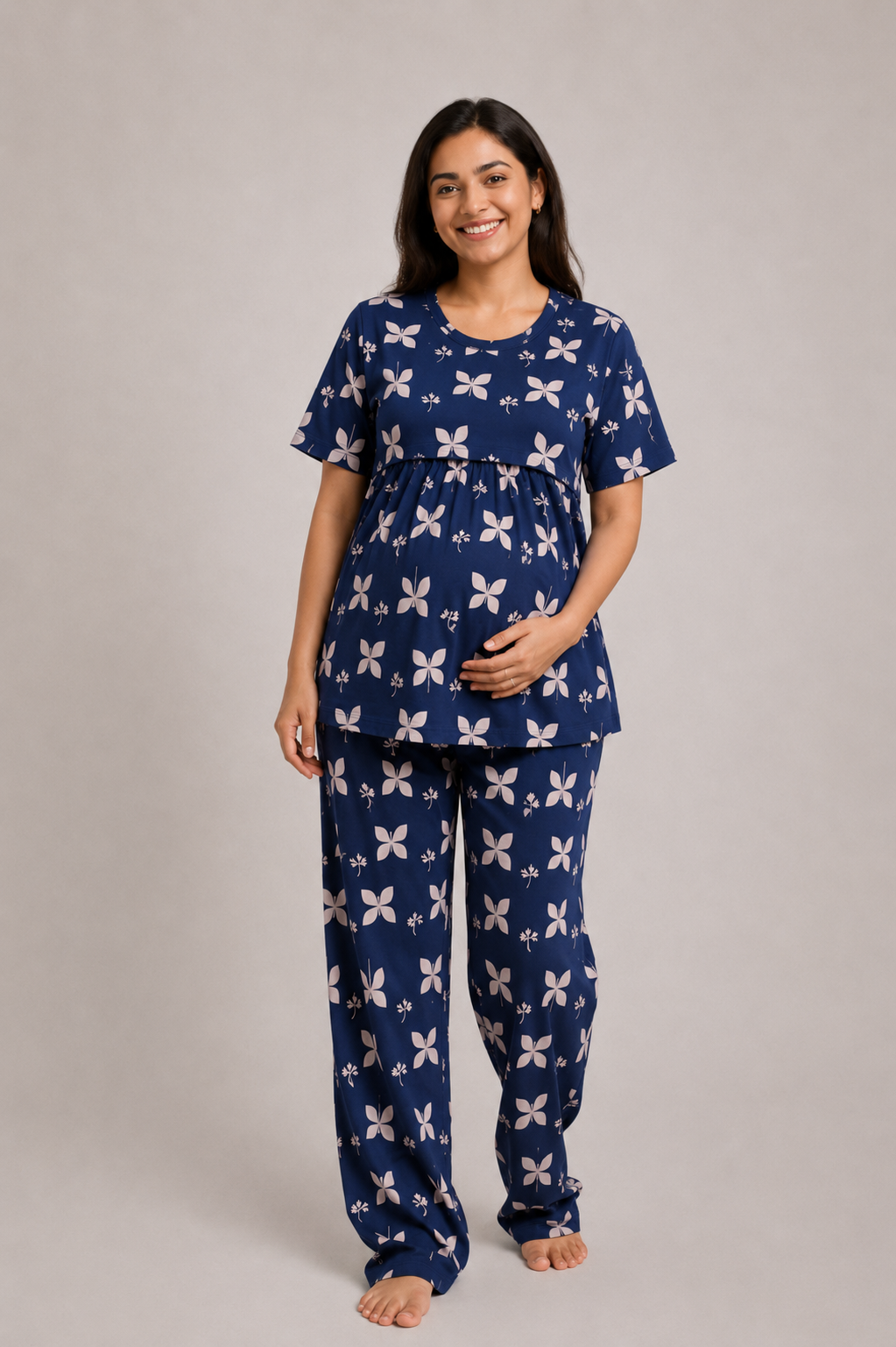 NAVY BUTTER | PEPLUM