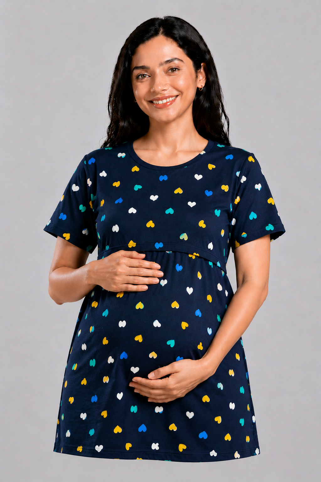 NAVY MULTI VALENTINE | FEEDING TEES