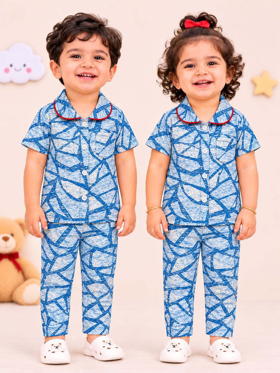 BLUESPLASH | KID BUTTON CO-ORD