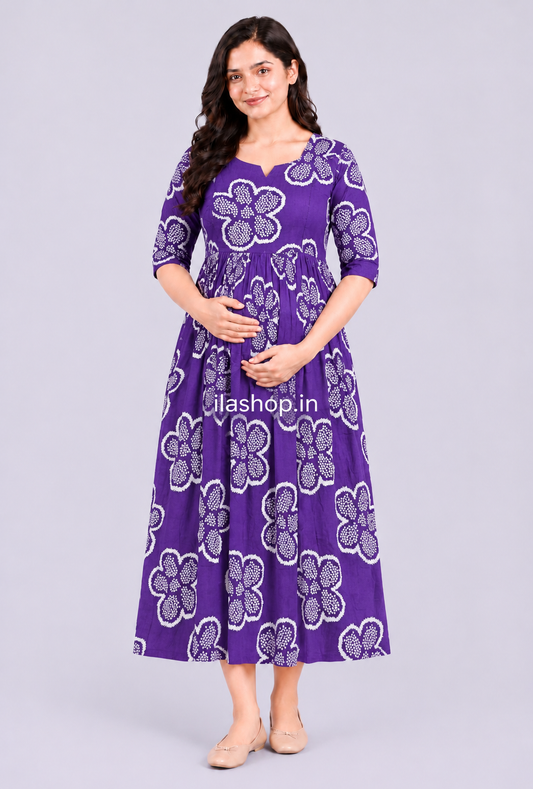 PURPLE WHITE DAISY| ZIPPER