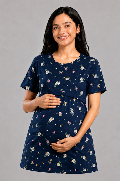 NAVY DAISY | FEEDING TEES